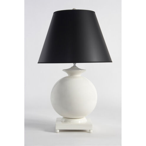 Chelsea House 31 inch 150.00 watt White Glaze Table Lamp Portable Light
