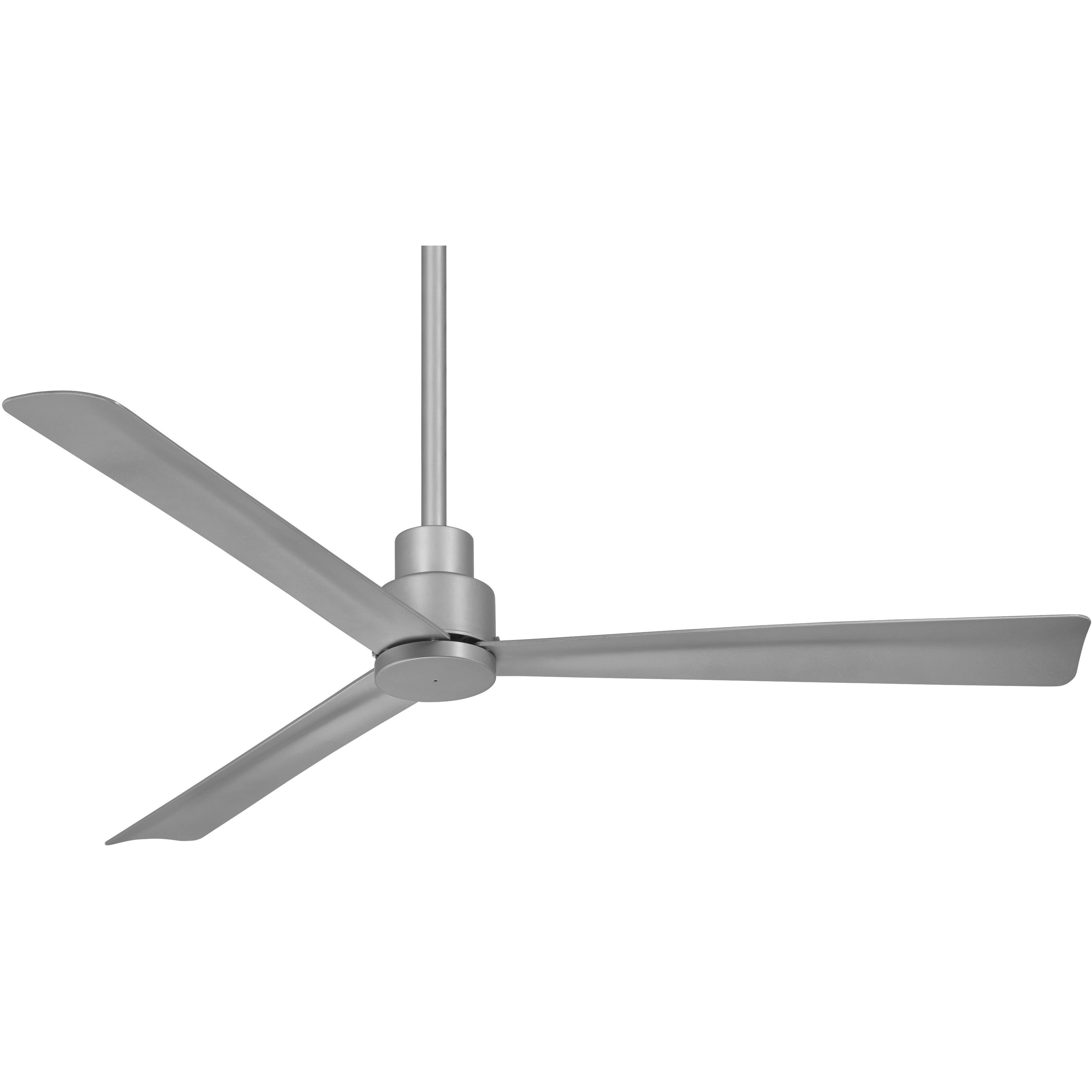 Simple 52 inch Silver Outdoor Ceiling Fan
