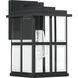 Mulligan 1 Light 11 inch Matte Black Outdoor Wall Lantern