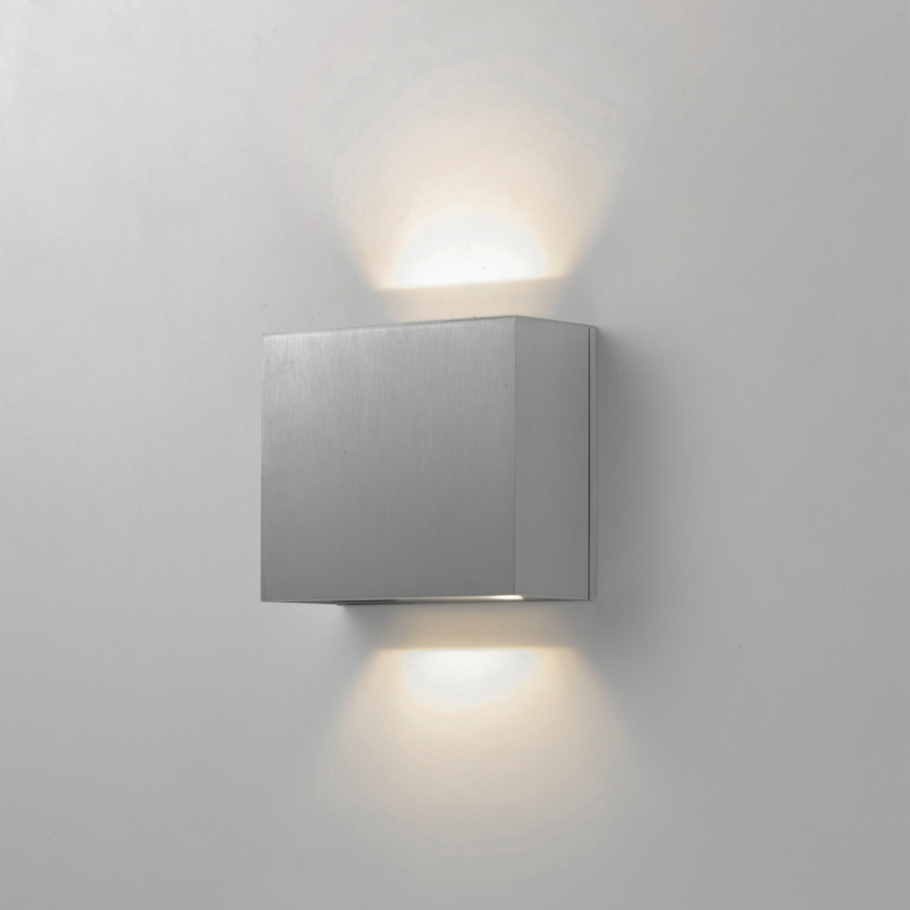 Alumilux Cube Wall Sconce Wall Light in Satin Aluminum