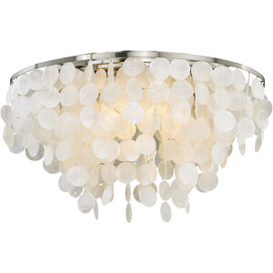 Elsa LED 24 inch Satin Nickel Flush Mount Ceiling Light