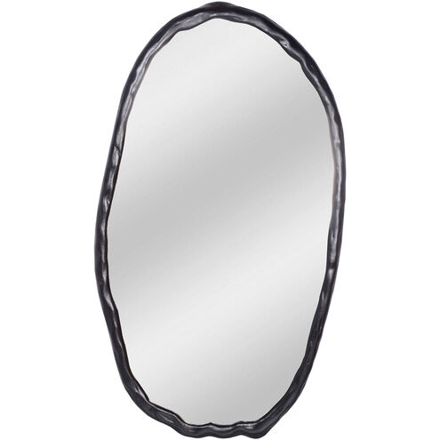 Foundry 50 X 28 inch Black Mirror, Oval