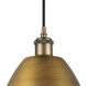 Ballston Dome LED 9 inch Brushed Brass Mini Pendant Ceiling Light