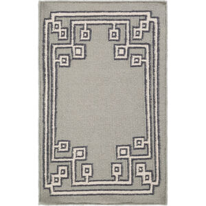 Alameda 36 X 24 inch Medium Gray, Ivory, Ink Rug