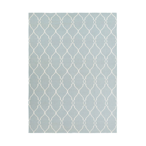 Fallon 132 X 96 inch Blue and Neutral Area Rug, Wool