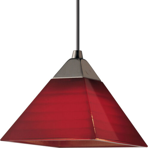 Illuma-Flex 1 Light Low Volt Brushed Nickel Flex Track Fixture Ceiling Light in Red