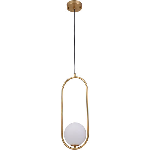 Canada 1 Light 6 inch Gold Single Pendant Lighting Ceiling Light