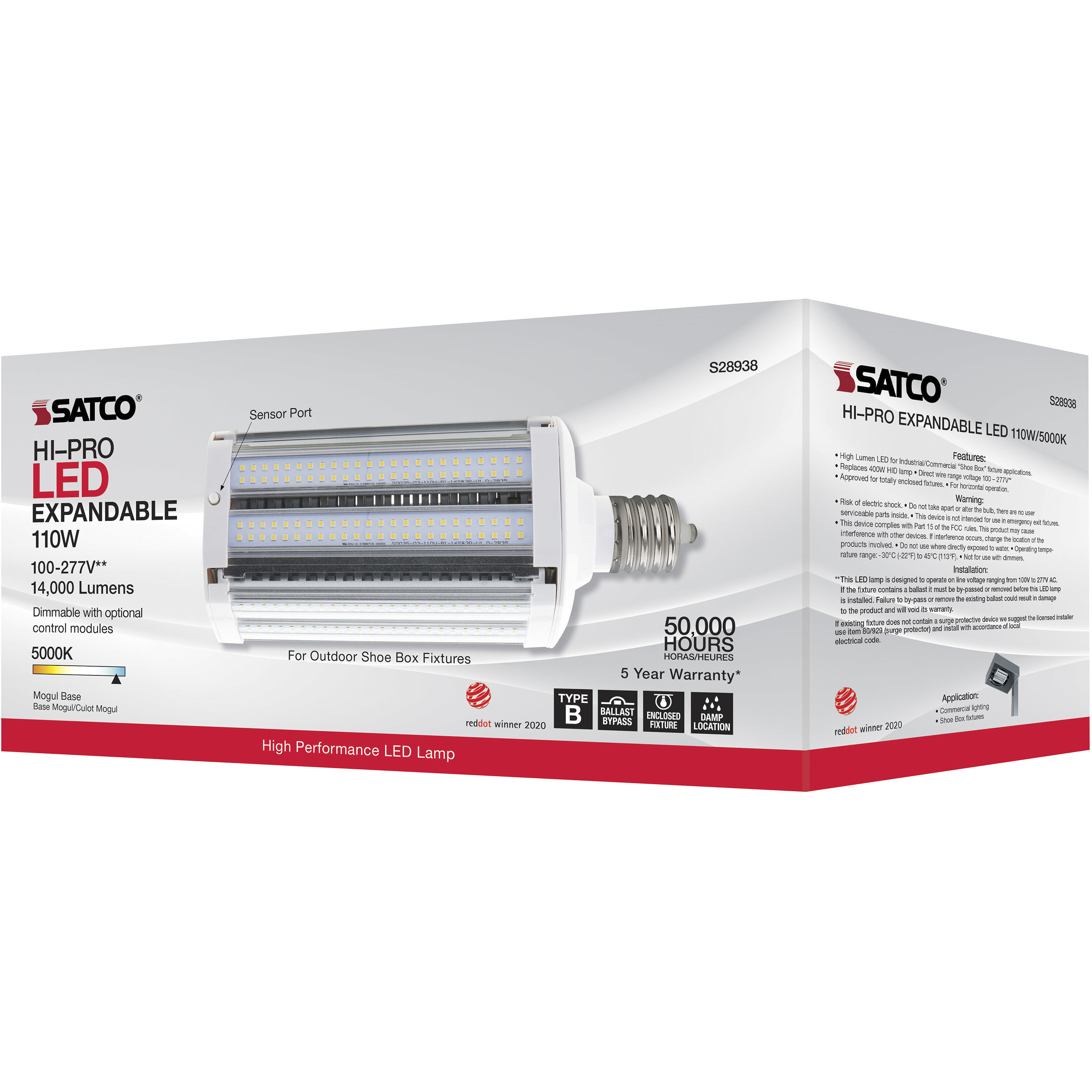 Hi Pro LED EX39 110.00 watt 5000K Light Bulb