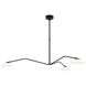 Champalimaud Brindille LED 60 inch Gun Metal Chandelier Ceiling Light, Extra Large
