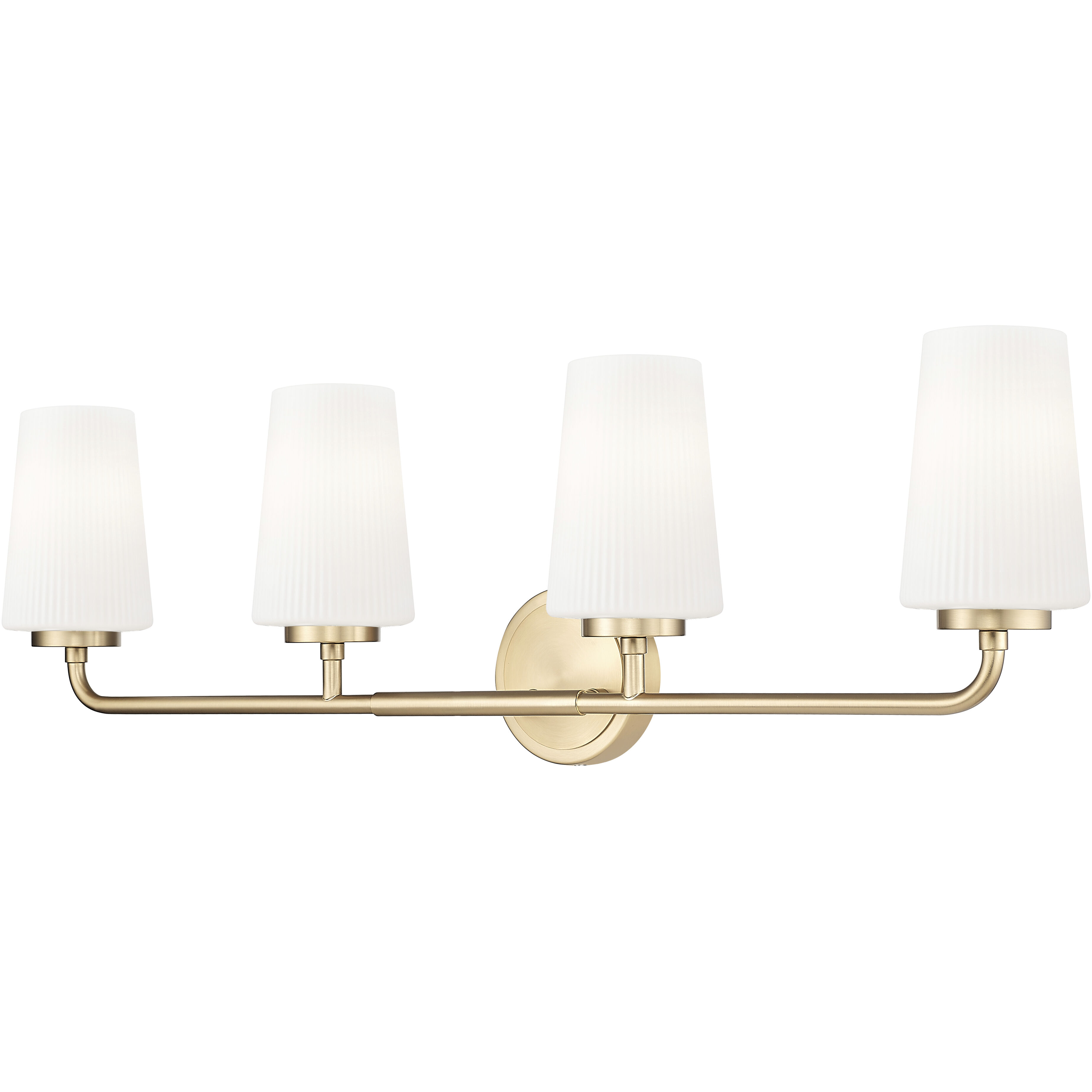 Montford 4 Light 32 inch Modern Gold Bath Vanity Light Wall Light