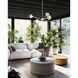 Alora Mood Daphne 6 Light 37.5 inch White and Brown Cotton Rope Chandelier Ceiling Light