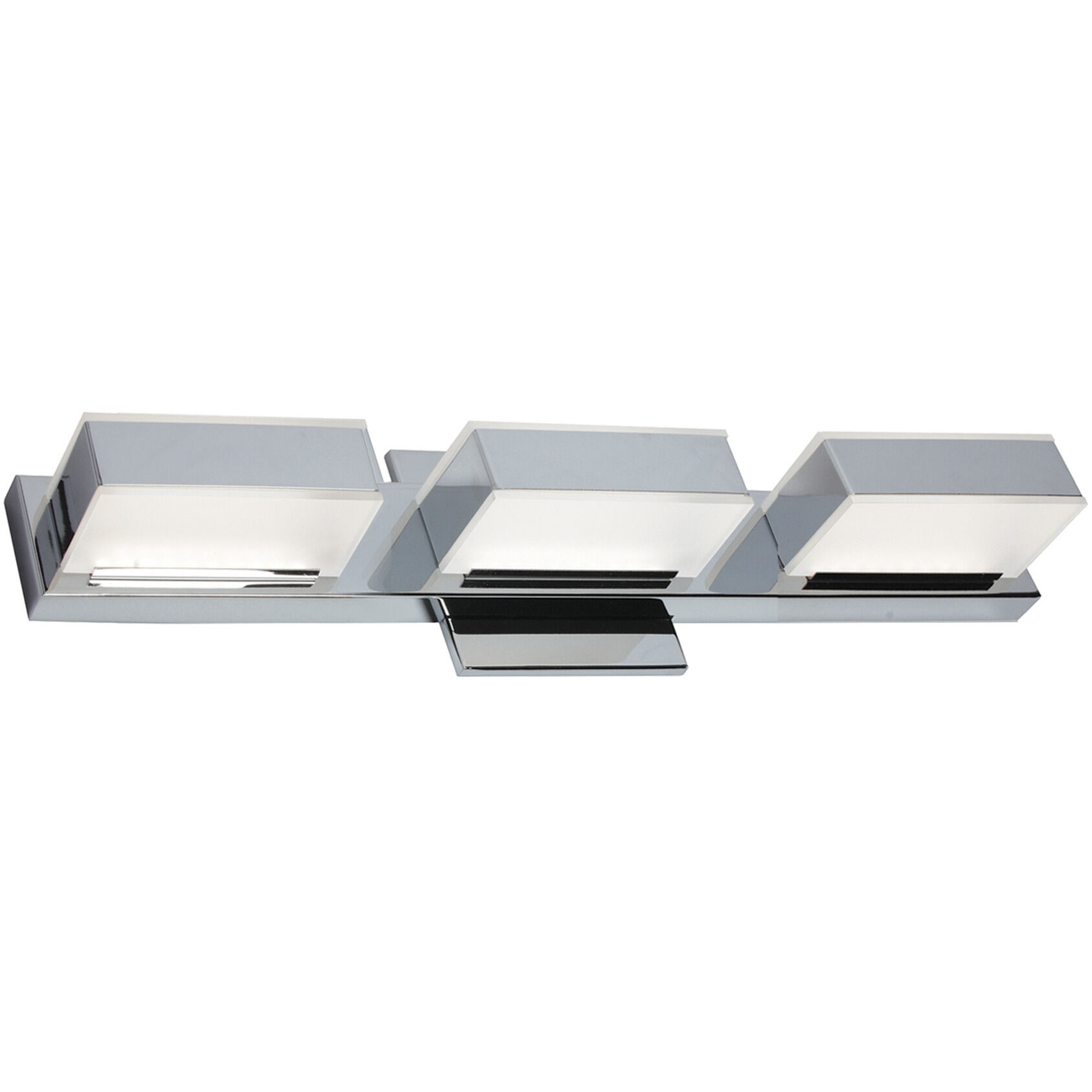 Modern LED 20 inch Polished Chrome Vanity Light Wall Light