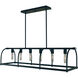 Kenmare 6 Light 40 inch Matte Black Island Chandelier Ceiling Light