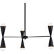 Cade 6 Light 34 inch Black Pendant Ceiling Light