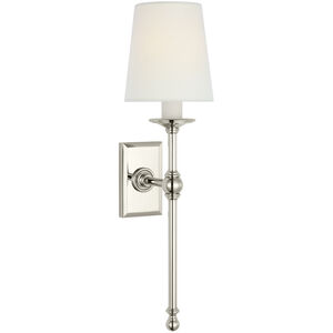 Chapman & Myers Classic LED 5 inch Polished Nickel Tail Sconce Wall Light