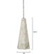 Borealis 1 Light 10 inch Alabaster Pendant Ceiling Light, Hexagon