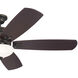 Crescent 56 inch Olde Bronze with Gold Highlights with Walnut Blades Ceiling Fan