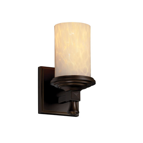 Fusion 1 Light 5 inch Dark Bronze Wall Sconce Wall Light in Droplet, Incandescent