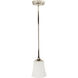 Helena 1 Light 5.5 inch Polished Nickel Mini Pendant Ceiling Light, Jeremiah