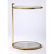 Butler Loft Ciro Gold Metal & Mirror 23 X 16 inch Antique Gold Leaf Accent Table