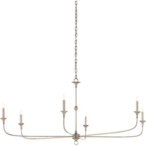 Nottaway 6 Light 61 inch Champagne Chandelier Ceiling Light, Large