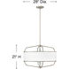 Larchmere 4 Light 28 inch English Nickel Chandelier Ceiling Light