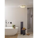 Mashiko 3 Light 15.75 inch Bronze Bathroom Ceiling Light