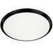Malta LED 15 inch Black Flush Mount Ceiling Light