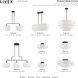 Manorwood 3 Light 49 inch Bronze Linear Chandelier Ceiling Light