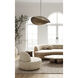 Maverick 2 Light 39 inch Antique Brass Pendant Ceiling Light