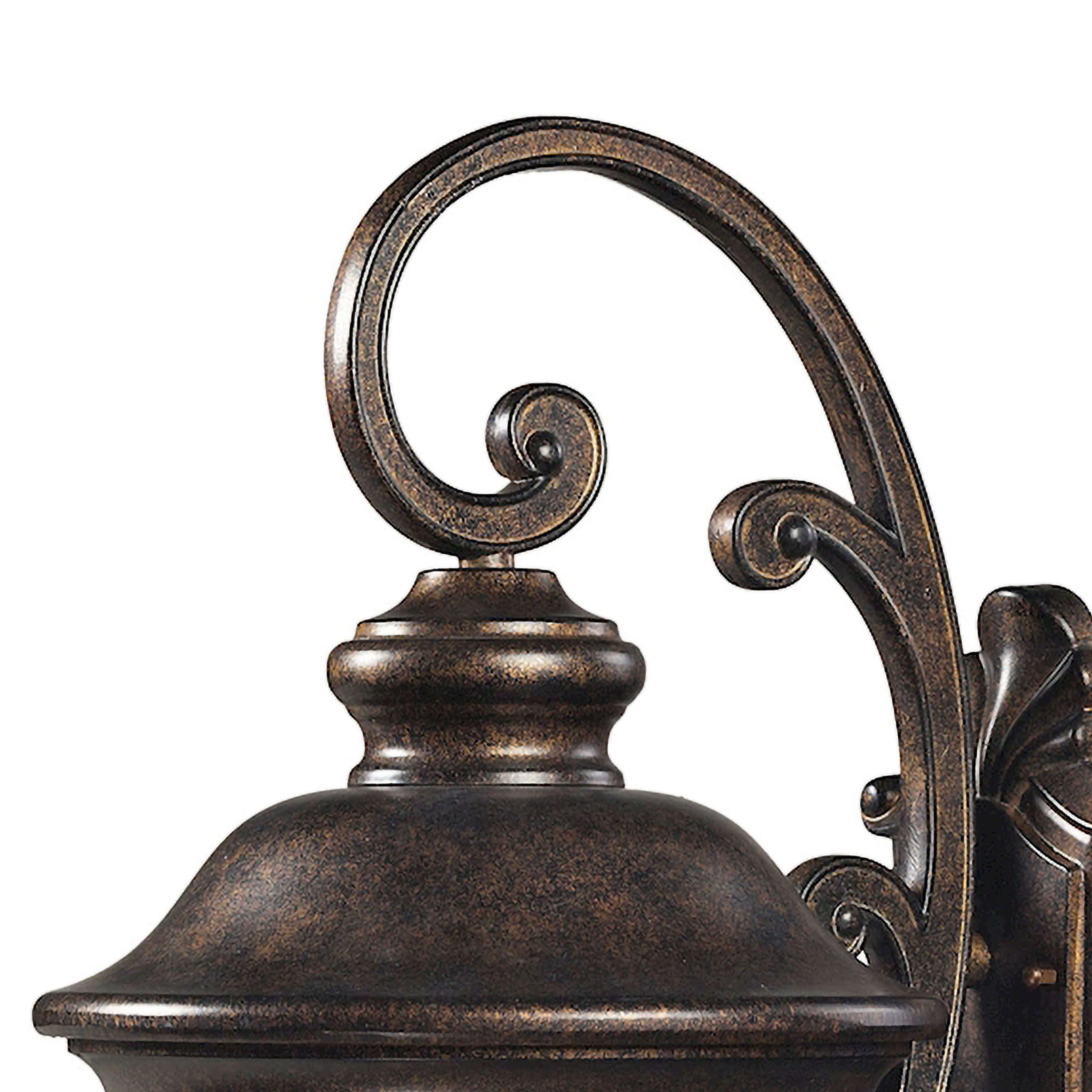 Lafayette 3 Light 27 inch Regal Bronze Outdoor Wall Sconce
