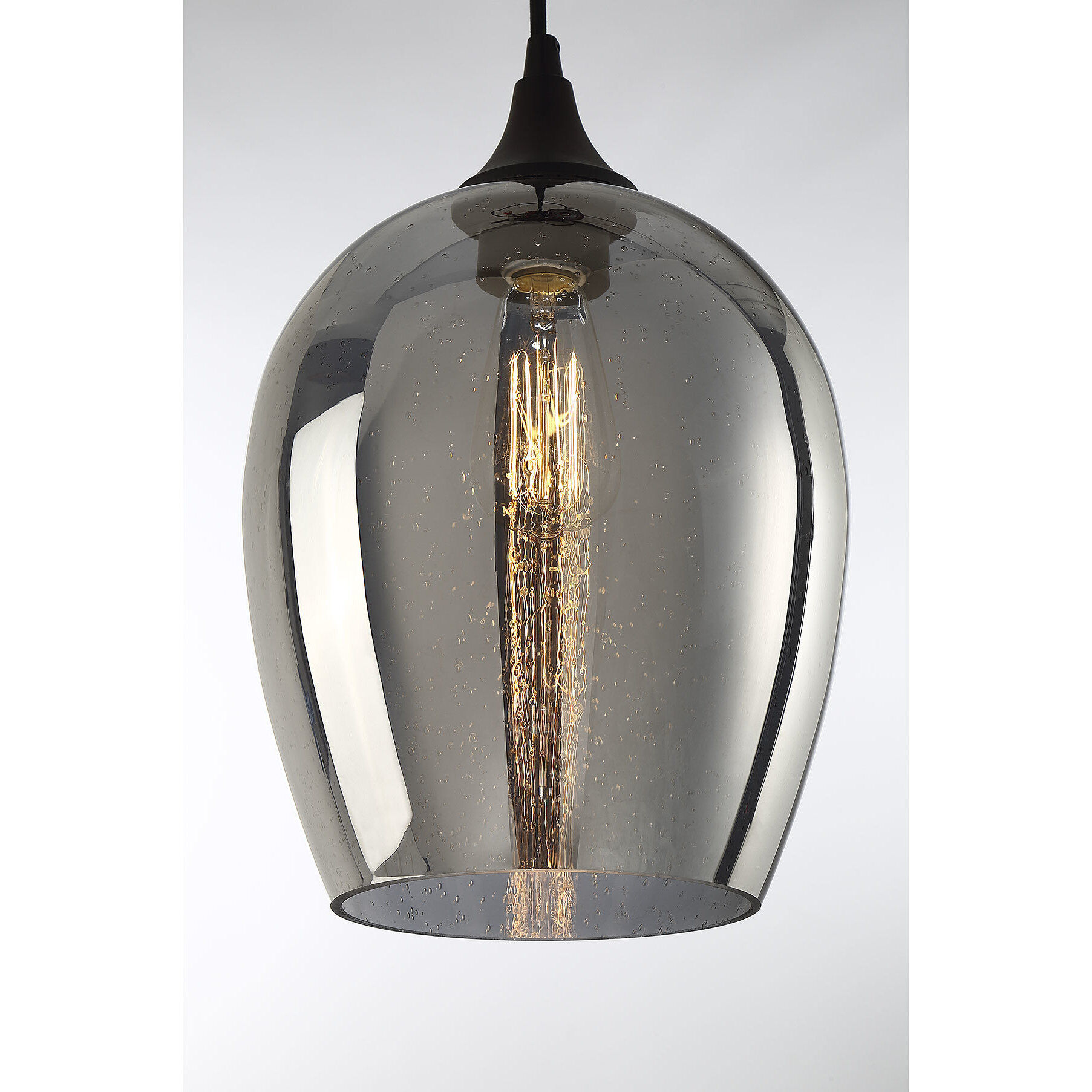 Industrial 1 Light 10 inch Oil Rubbed Bronze Mini-Pendant Ceiling Light