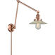 Halophane 30 inch 3.50 watt Antique Copper Swing Arm Wall Light, Franklin Restoration