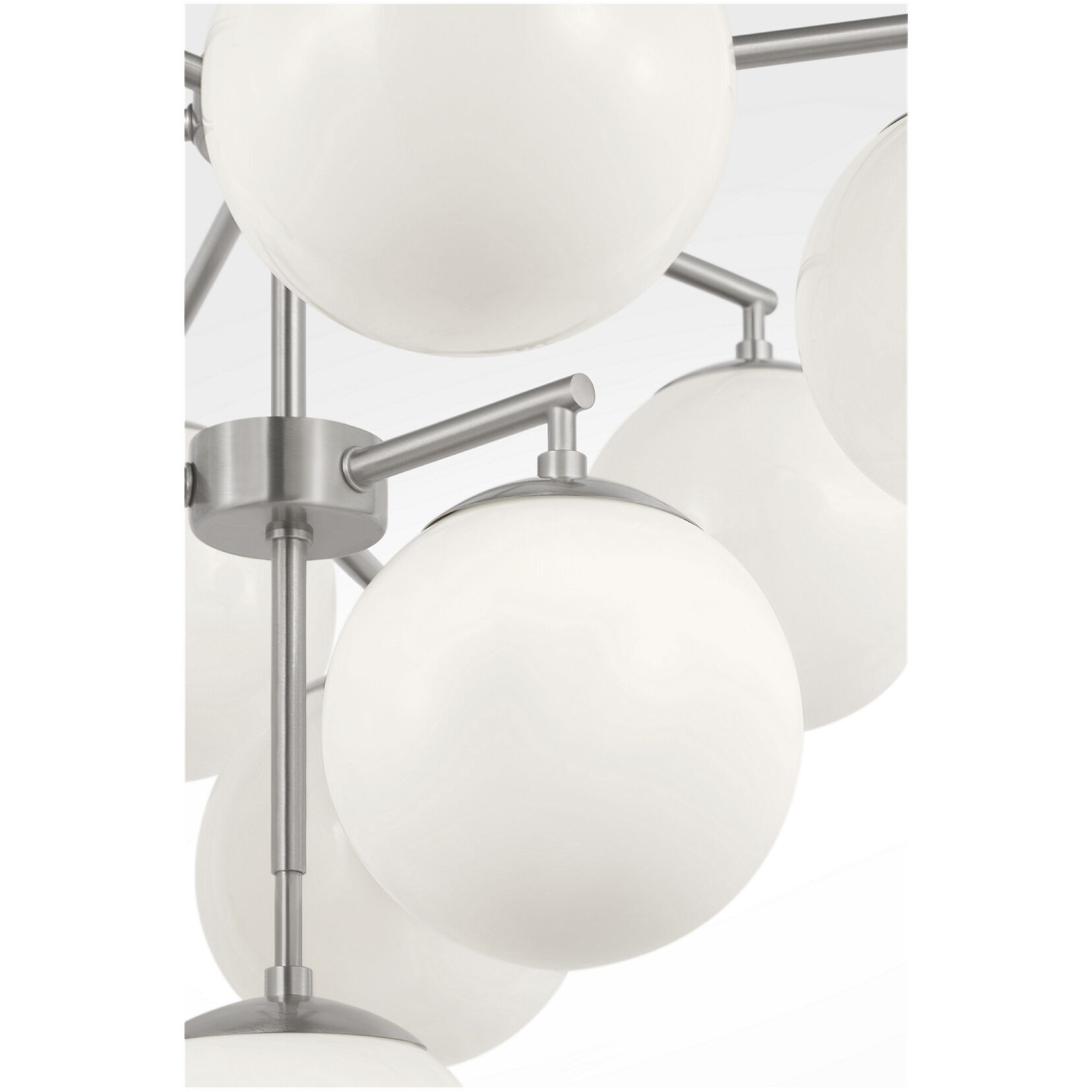 Nube LED 26 inch Brushed Nickel Chandelier Ceiling Light