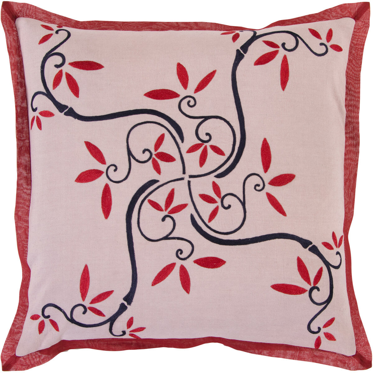 Decorative Pillows 18 inch Dark Red, Lilac, Ink Pillow Kit