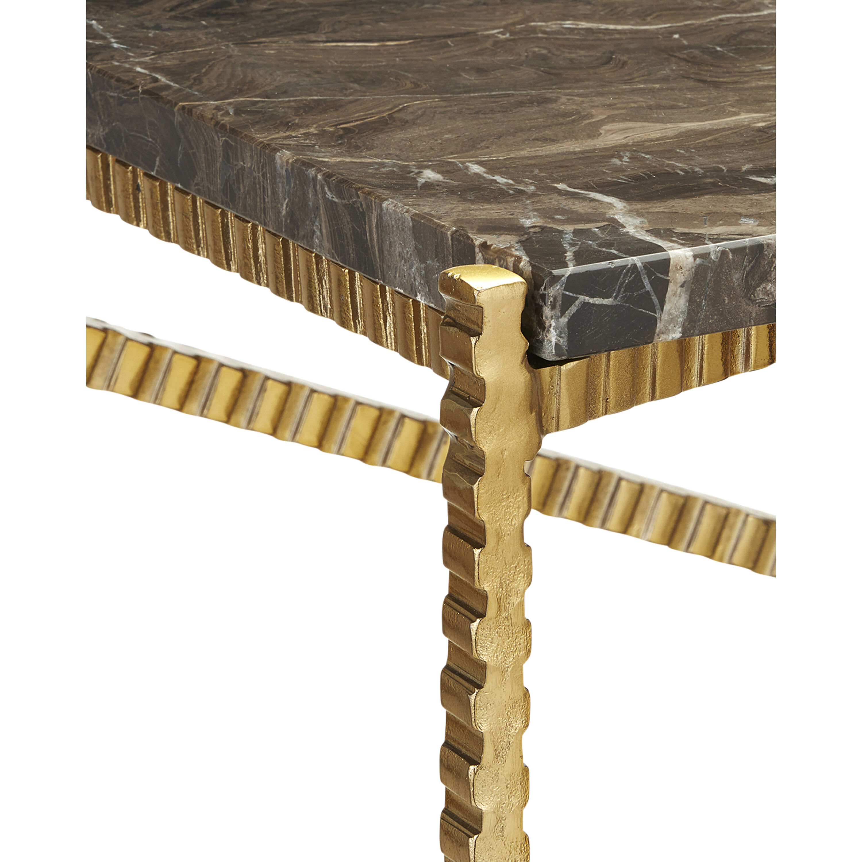 Flying Gold 48 inch Natural and Gold Console Table