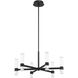 Ristretto LED 30 inch Matte Black Chandelier Ceiling Light