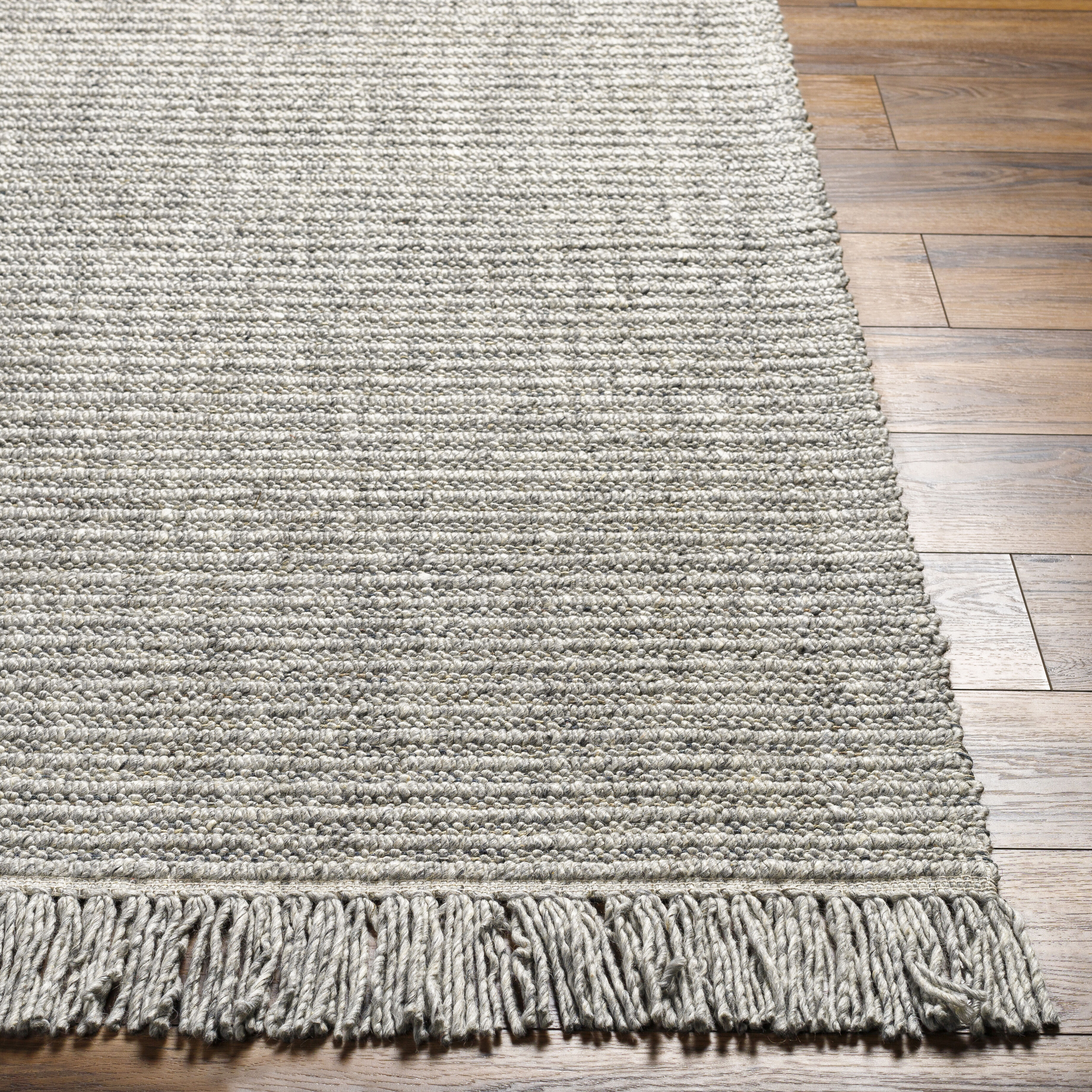 Cecelia 108 X 72 inch Light Gray Rug, Rectangle