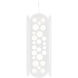 Lapidus 1 Light 13 inch Sugar White Pendant Ceiling Light, Large, Sasha Bikoff Collection