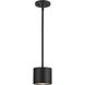 Nordic LED 5 inch Black Exterior Pendant