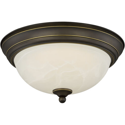 Stevens LED 15 inch Vintage Bronze Flush Mount Ceiling Light