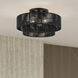 Acordia 3 Light 18 inch Black Semi Flush Mount Ceiling Light, Large