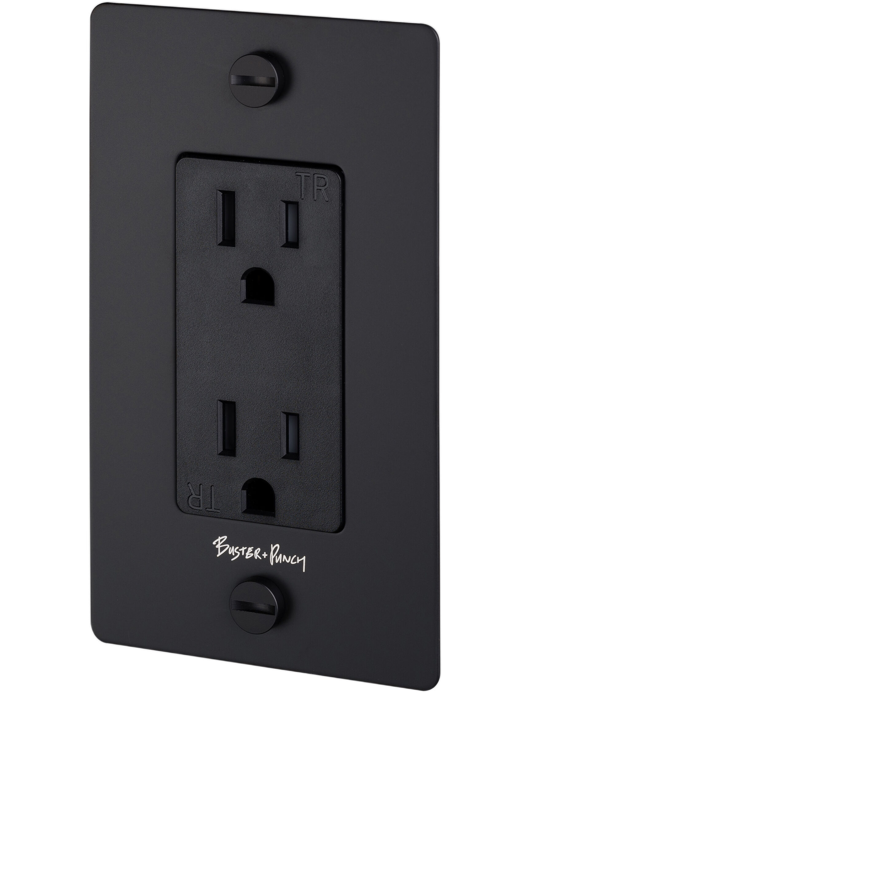 1G Duplex 125 Black Outlet
