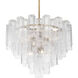Torvento 15 Light 32.75 inch Legacy Brass Pendant Ceiling Light in Clear Handmade Glass