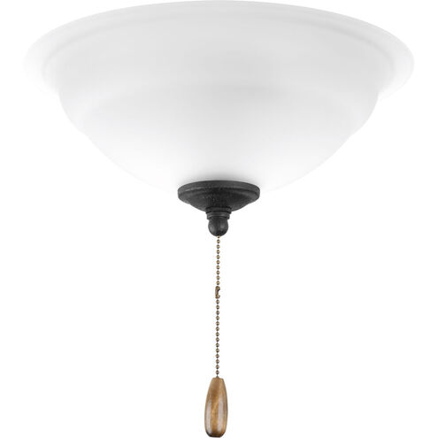 Torino 3 Light Forged Black Fan Light Kit in Etched