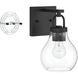 Mansfield 1 Light 7.75 inch Matte Black Vanity Light Wall Light