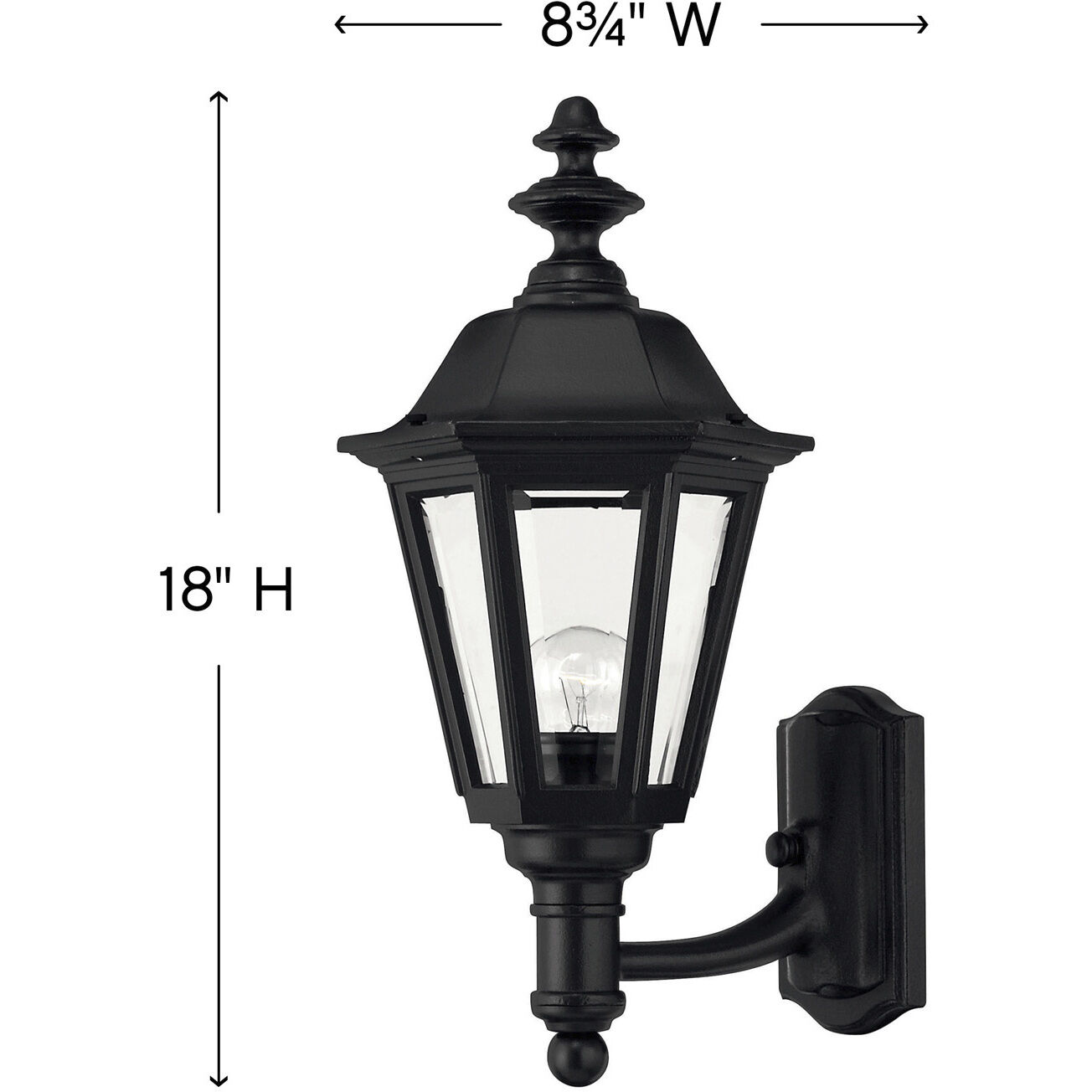Estate Series Manor House Outdoor Wall Mount Lantern, Small