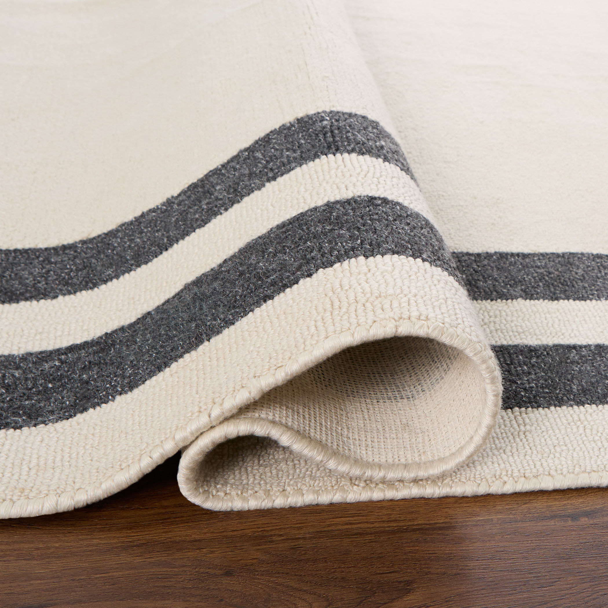 Kali 158 X 118 inch Black/White Rug in 10 x 13