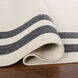 Kali 130 X 94 inch Black/White Rug in 8 x 11