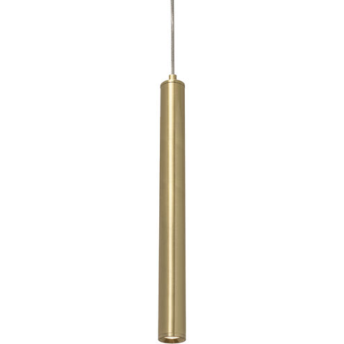 Eli LED 1 inch Satin Brass Pendant Ceiling Light